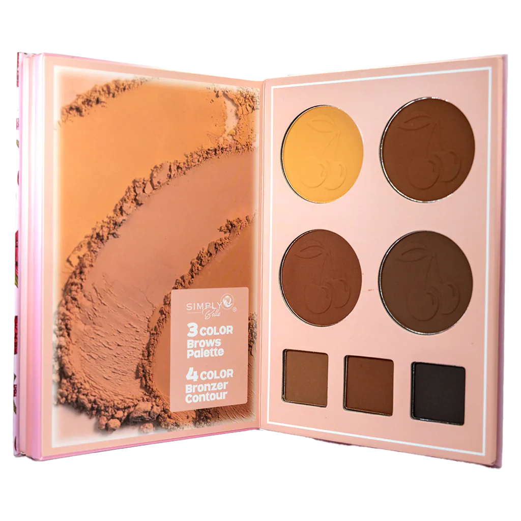 Simply Bella Palette Book – Blush, Brow, Contour & Highlight - Cherrylicious