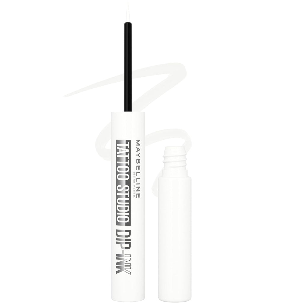 MAYBELLINE Tattoo Studio Dip-Ink Liquid Eyeliner - 104 White Canvas
