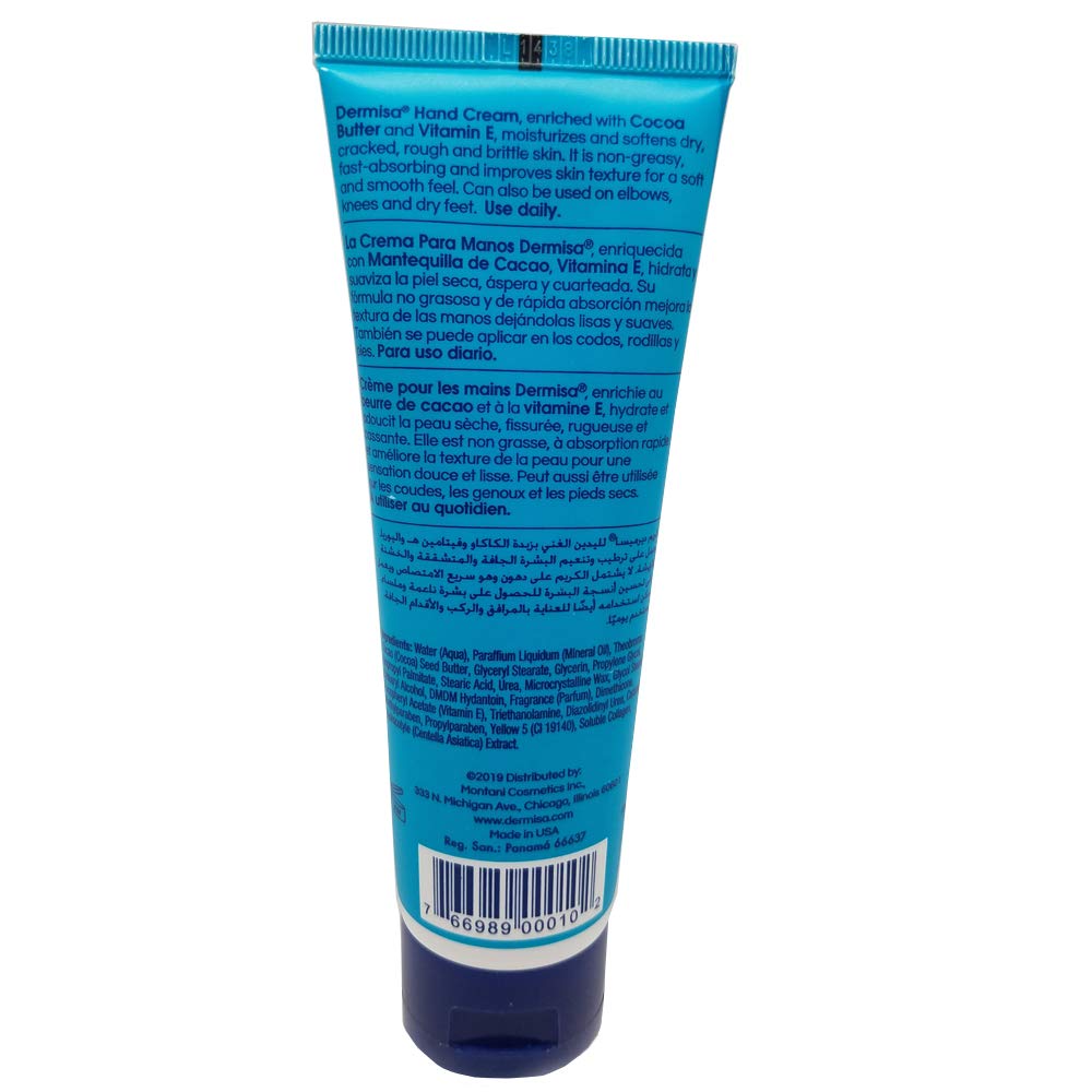 Dermisa Hand Cream with Cocoa Butter, Vitamin E and Collagen