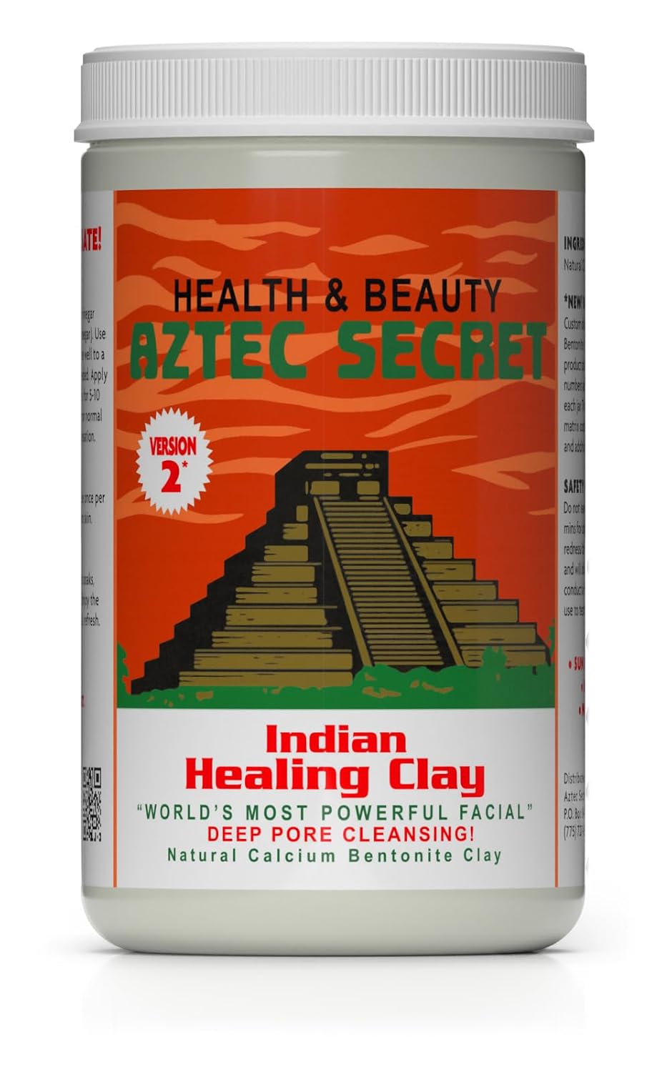 Aztec Secret Indian Healing Clay 2 lb – Deep Pore Cleansing Facial & Body Mask