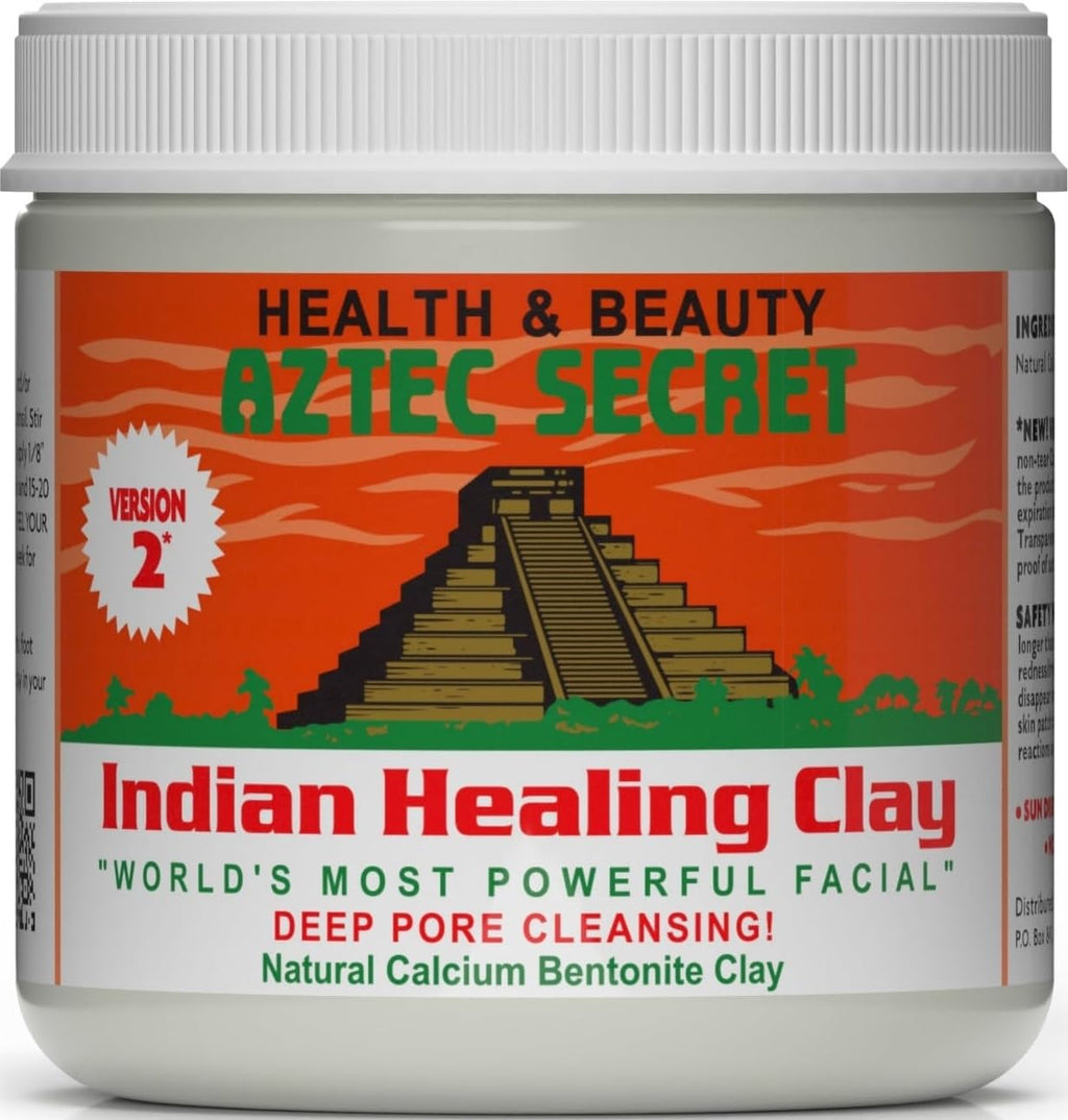 Aztec Secret Indian Healing Clay 1 lb – Deep Pore Cleansing Facial & Body Mask