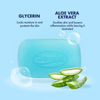Dermisa Glycerin Bar with Soothing Aloe Vera, Gentle Hydrating Facial Cleanser and Moisturizing Body Soap