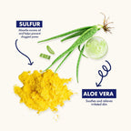 Dermisa Sulfur Bar Soap with Aloe Vera, Helps to Cleanse Oily Acne-Prone Skin and Unclog Pores