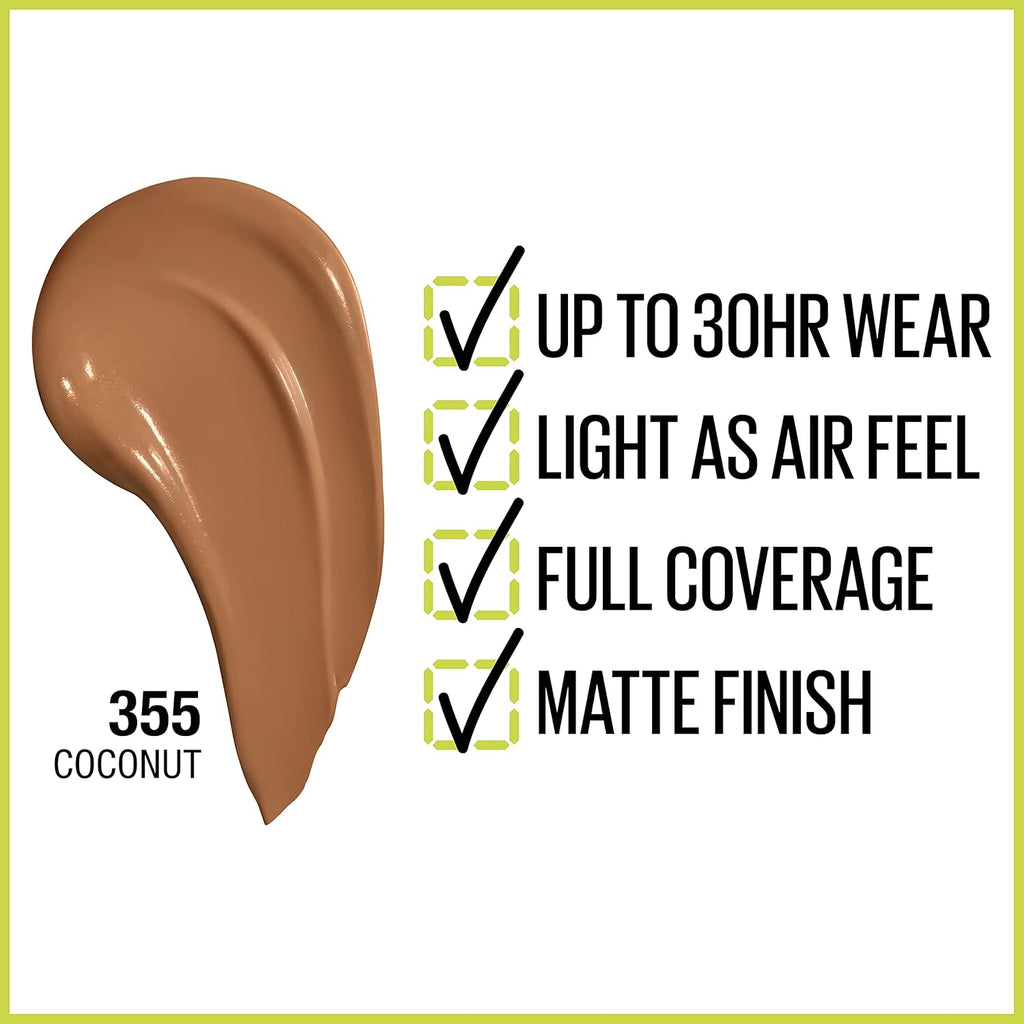 Maybelline Superstay Foundation - 355 Coconut