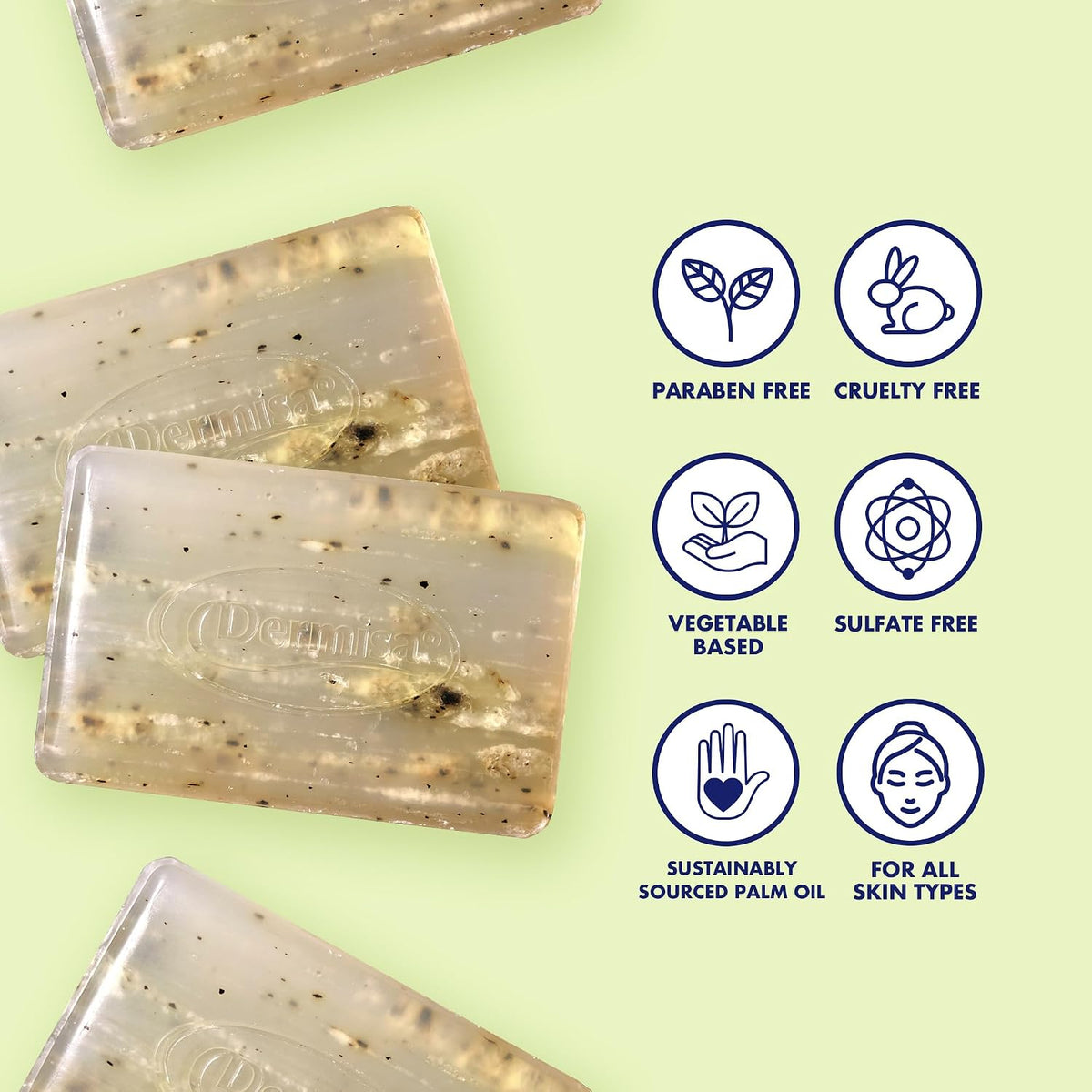 Dermisa Green Tea Bar with Manuka Honey and Ginseng