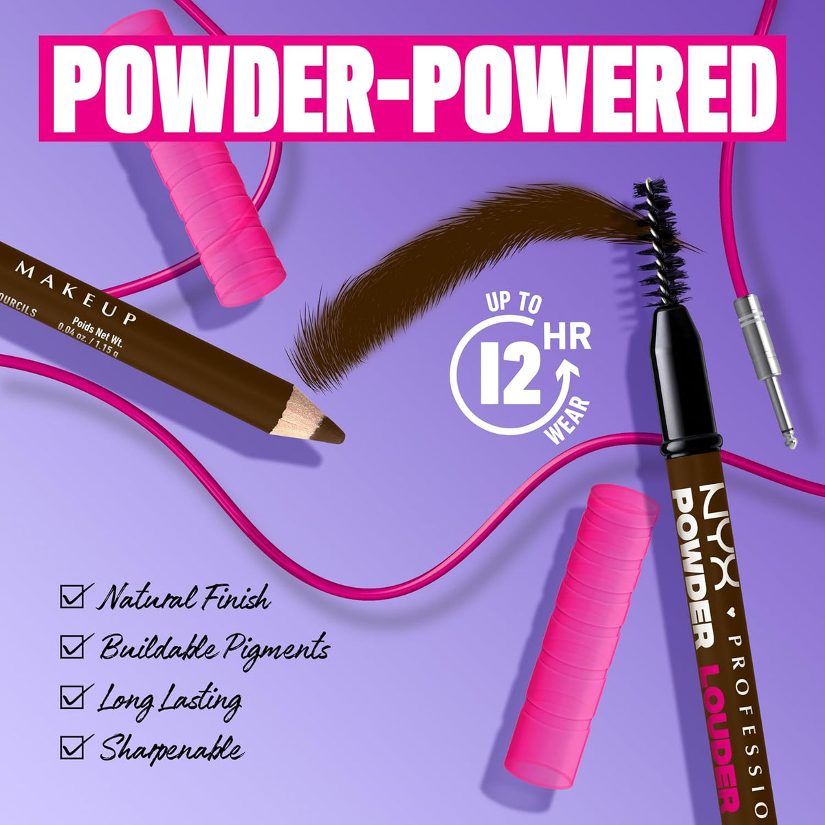 NYX Powder Louder Brow Pencil - Espresso