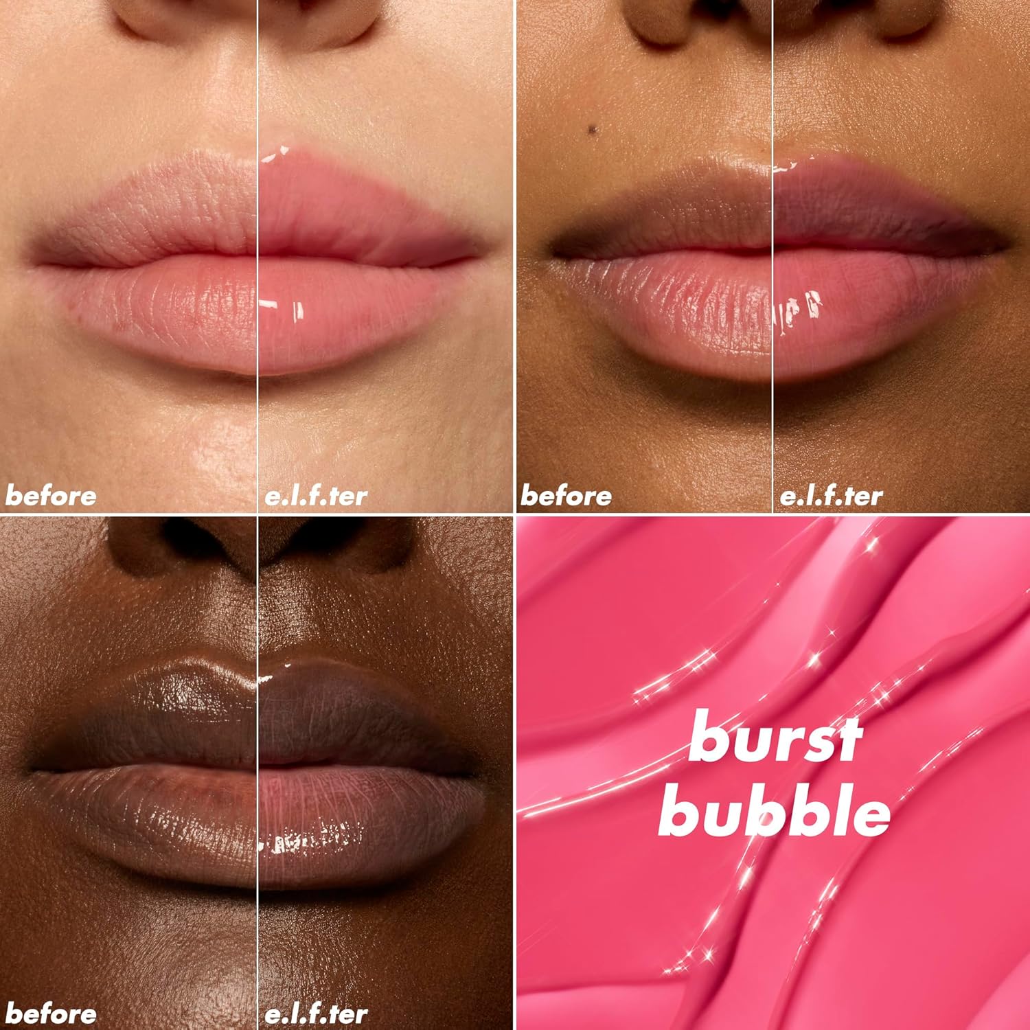 Elf Glow Reviver Plumping Lip Oil - Burst Bubble