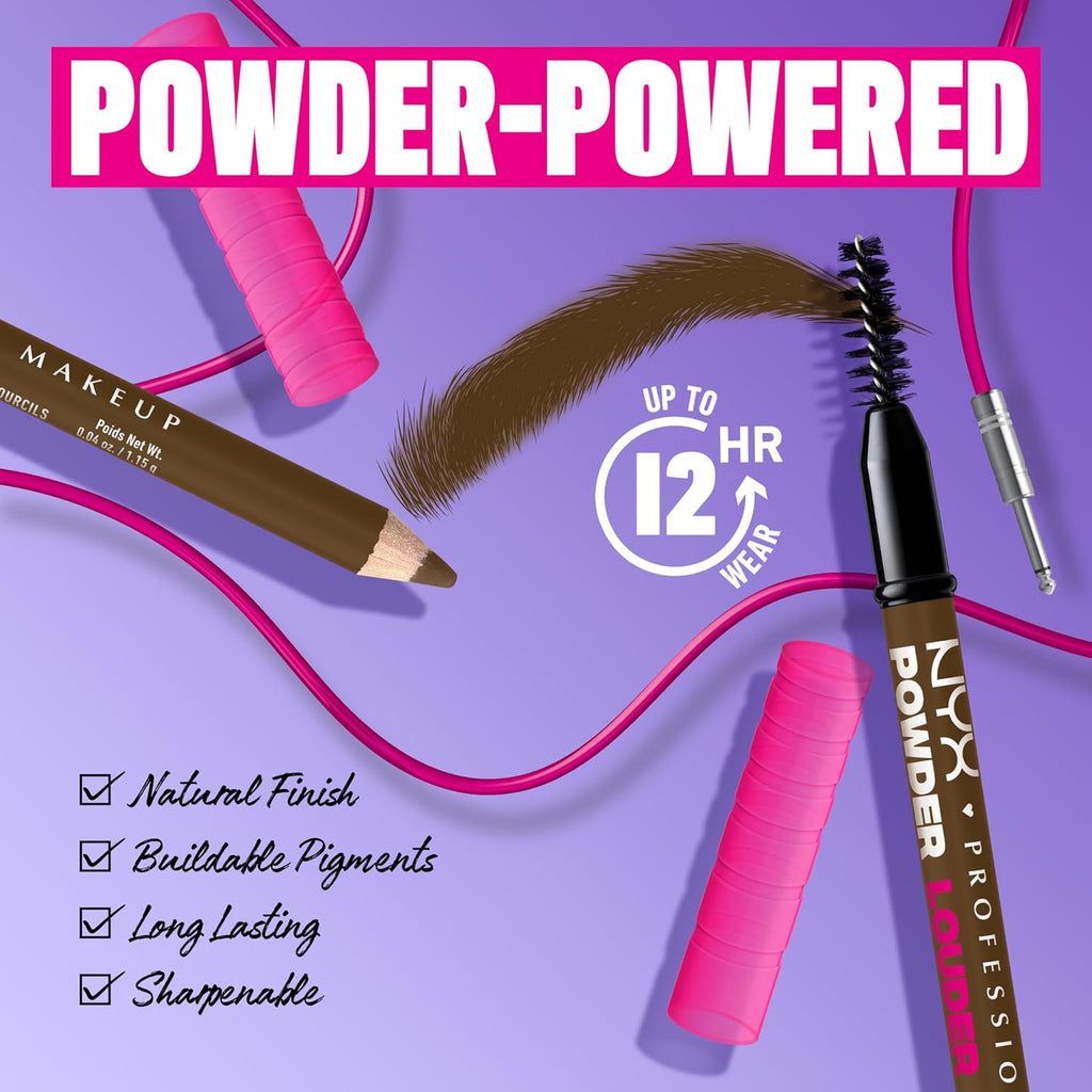 NYX Powder Louder Brow Pencil - Soft Brown