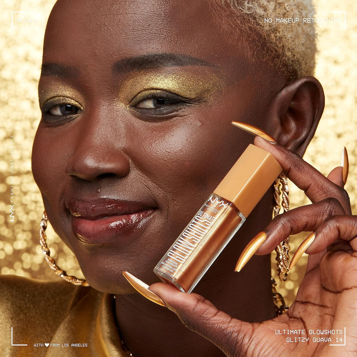 Nyx Ultimate Glow Shots Liquid Eyeshadow - Glitzy Guava