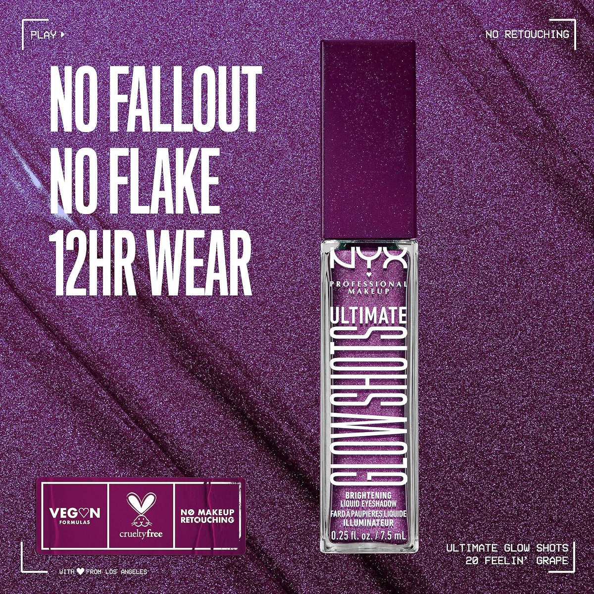 Nyx Ultimate Glow Shots Liquid Eyeshadow - Feelin´ Grape