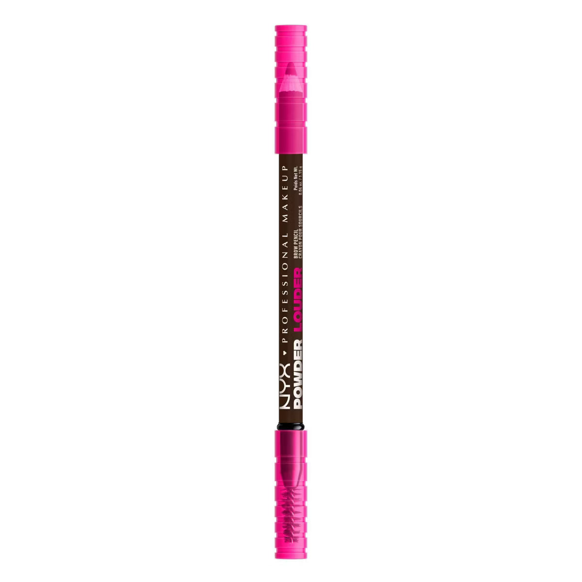 NYX Professional Makeup Powder Louder Brow Pencil - Deep Brown