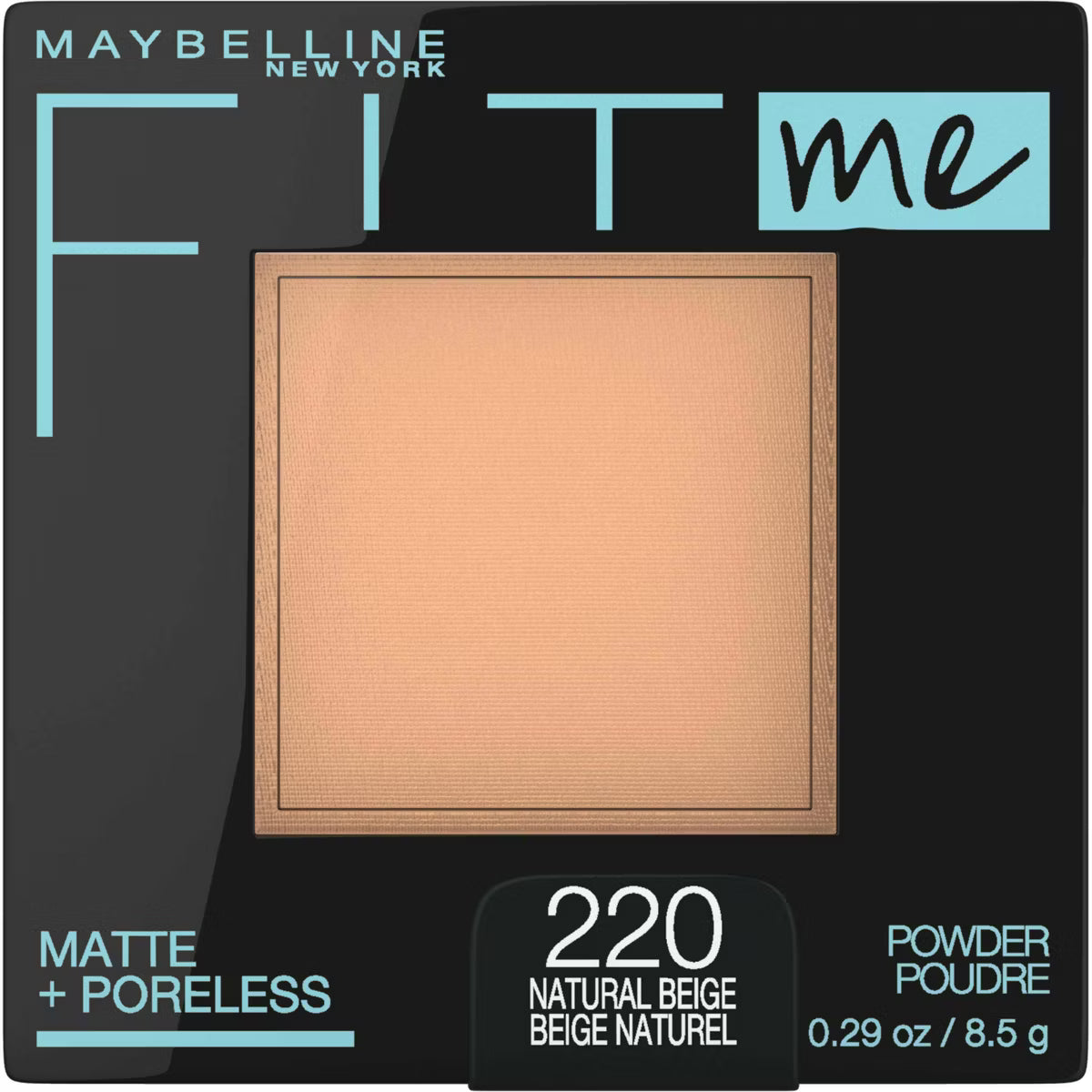 Maybelline Fit Me Matte + Poreless Pressed Powder - 220 Natural Beige