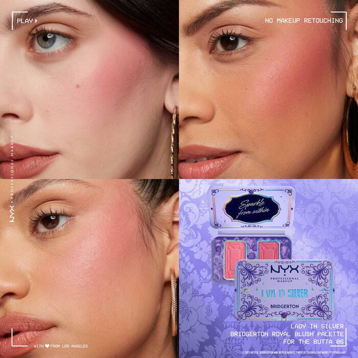 Nyx BRIDGERTON ROYAL BLUSH PALETTE - Lady in silver