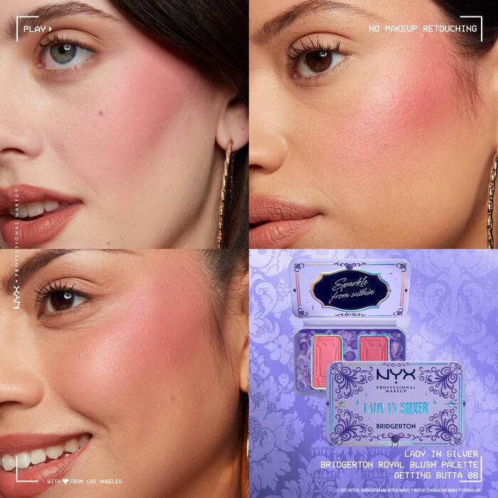 Nyx BRIDGERTON ROYAL BLUSH PALETTE - Lady in silver