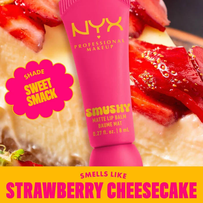 NYX SMUSHY MATTE LIP BALM - SWEET SMACK MID - TONE - PINK