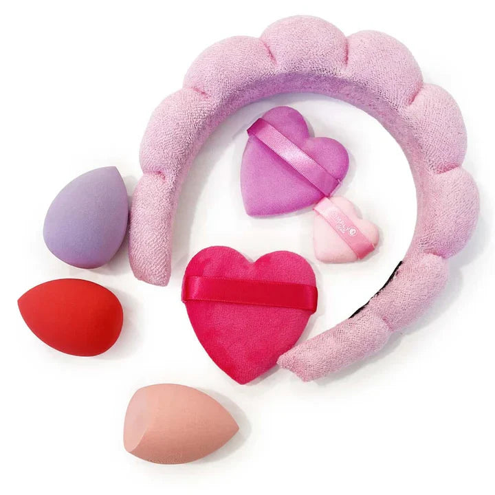 Simply Bella Headband Makeup Tool Set – Pink and Purple