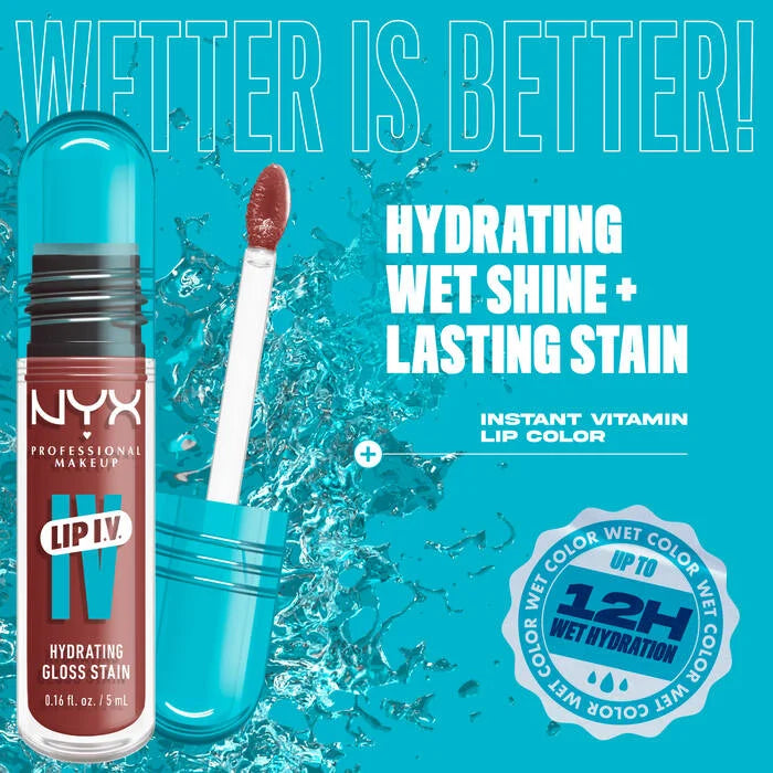 NYX Lip I.V Hydrating Lip Gloss Serum - Hydra Honey