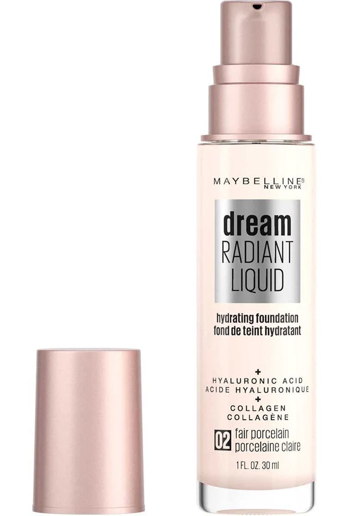 Maybelline Dream Radiant Liquid Foundation - 02 Fair Porcelain