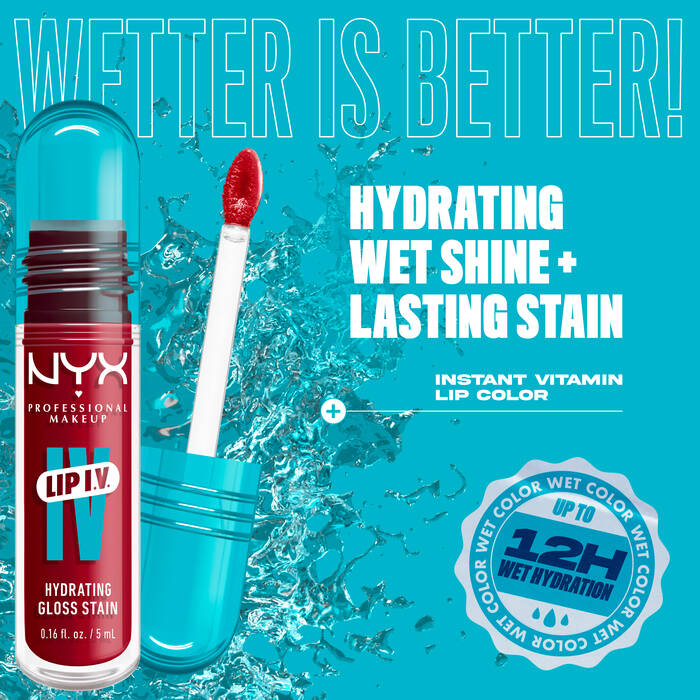 NYX Lip I.V Hydrating Lip Gloss Serum - Redy Set Wet