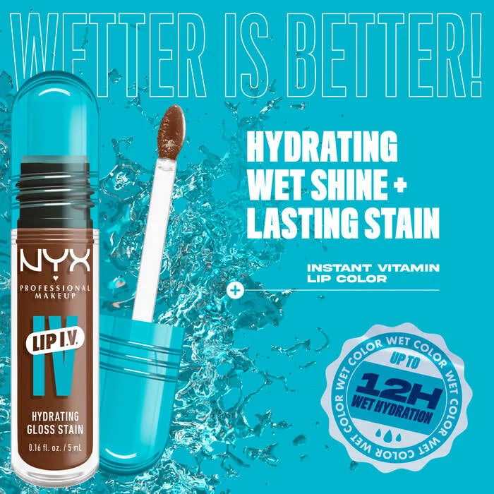 NYX Lip I.V Hydrating Lip Gloss Serum -Splash n Spice