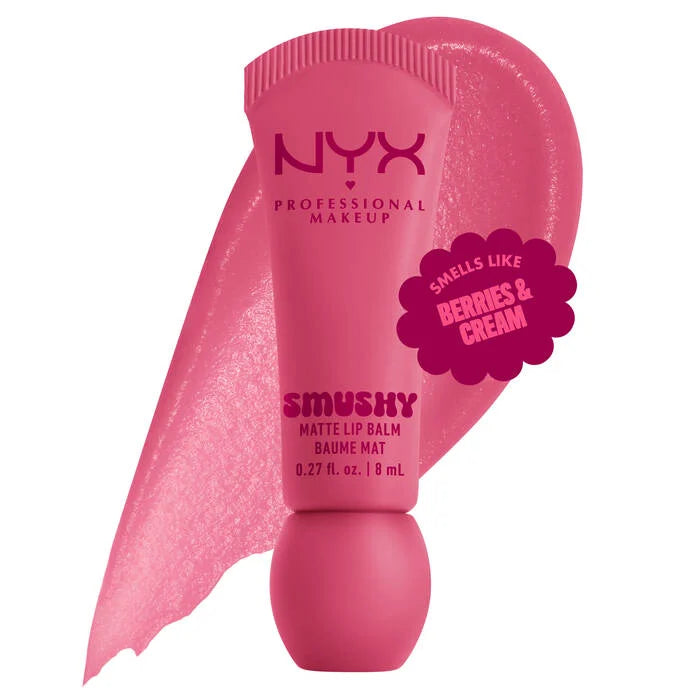 NYX SMUSHY MATTE LIP BALM - Swipe Sesh Light Dusty Rose