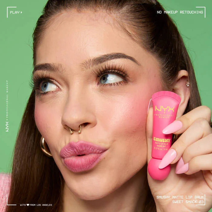 NYX SMUSHY MATTE LIP BALM - Swipe Sesh Light Dusty Rose